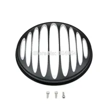Deep Cut Black Headlight Grill Headlight Bezel Fits For Harley-Davidson 7″ Headlight