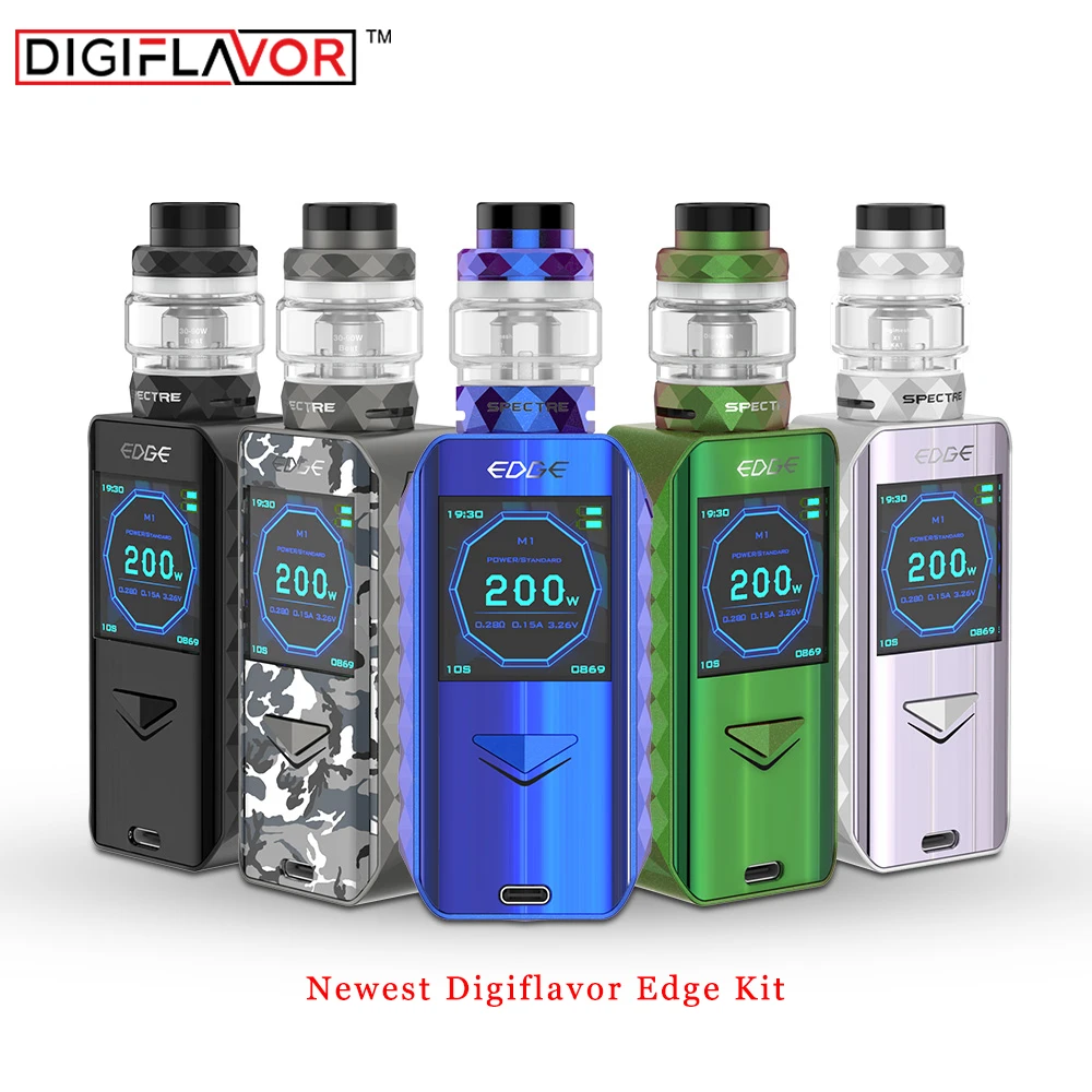 

In stock Digiflavor Edge Kit with 5.5ml/4ml Atomizer fast wireless charging & advanced AS chipset ecigarette Vape Kit Vs Drag 2