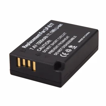 

High Quality 7.4V 1500mAh LP-E17 LPE17 For Canon EOS M3 750D 760D T6i T6s 8000D Kiss X8i Camera Battery Dropshipping Wholesale