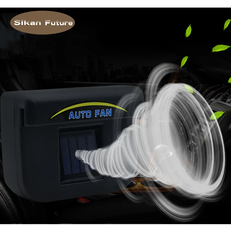 SiKan.Solar Powered Auto Car Window Auto Air Vent Ventilation Fan Air
