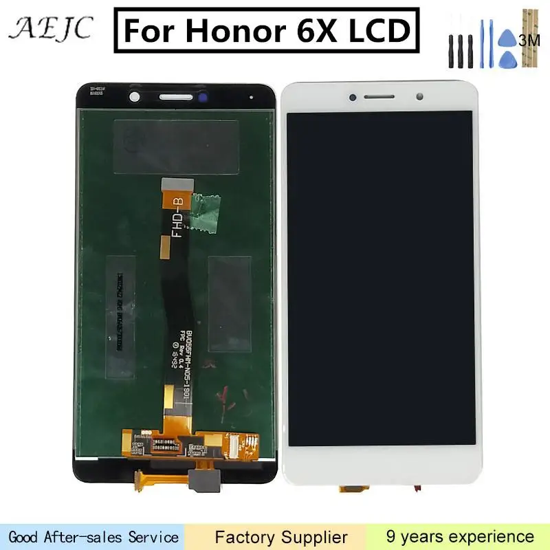 5 дюймов для Huawei Honor 6X ЖК-дисплей кодирующий преобразователь сенсорного экрана в