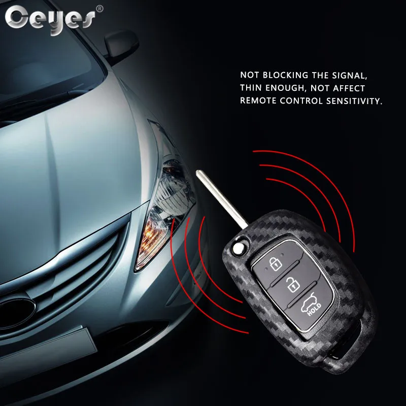 Carbon fiber key cover for HYUNDAI (4)