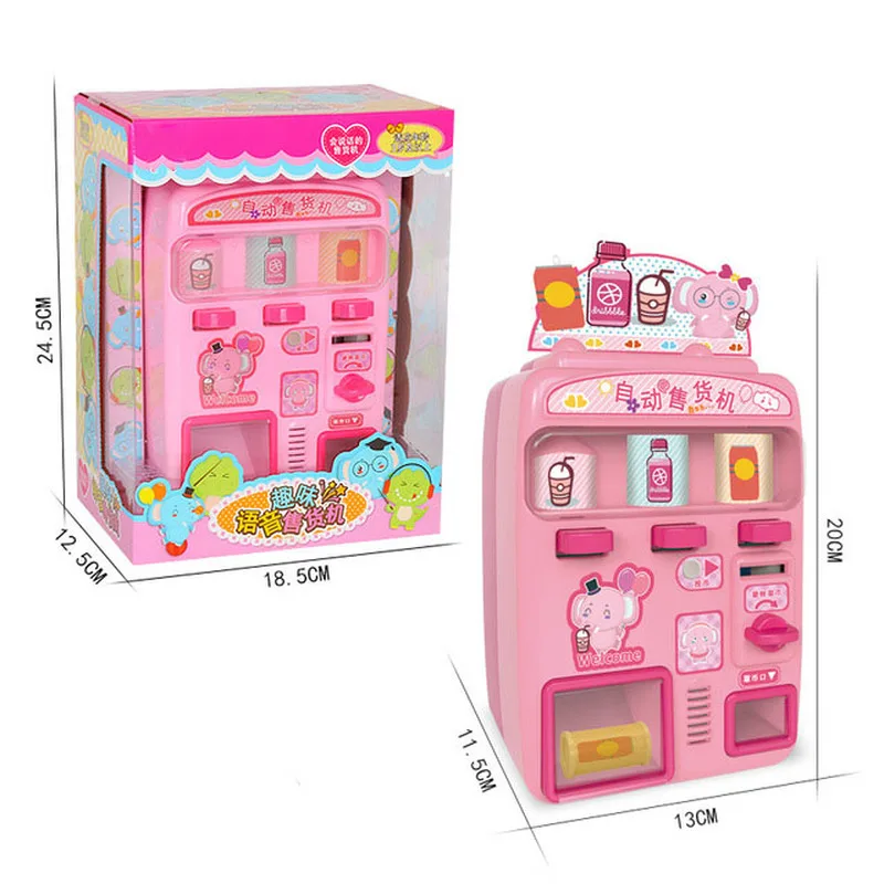 

Children's Vending Machine, Candy Drink, Voice Vending Machine, Boy and Girl, Coin-operated House, Sound and Light Toy