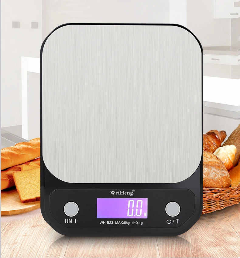 

Digital Kitchen Scale Measuring tools 5Kg/0.1g 10Kg/1g stainless steel Platform Electronic Postal Baking Diet Food Weight