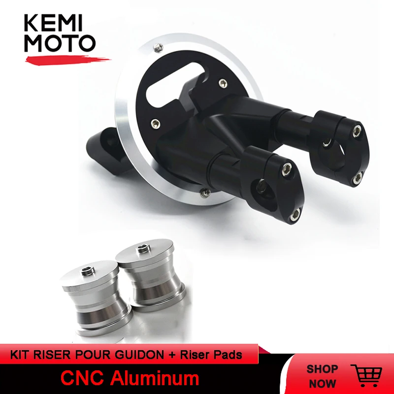 

KIT RISER POUR GUIDON For YAMAHA TMAX530 2012-2016 Handle Riser and Rear Seat Passenger Backrest Heightening Riser Pads