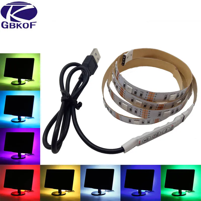Tiras de Led de desktop monitor de pc Especificações (pontos de Luz / M) : 30leds/m