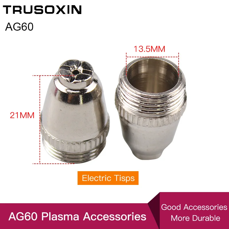 20PCS Air Plasma Cutter AG-60 Cutting torch/gun Head Consumable For CUT40/50/60A Accessories Tips Electrodes