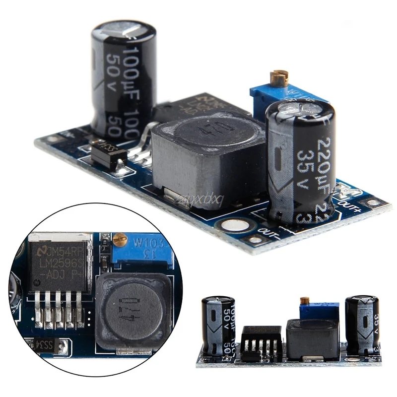 

New LM2596S-ADJ DC-DC 12V 24V Switching Step Down Module Power Supply Converter Z17 Drop ship