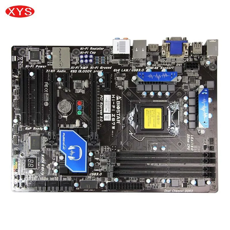 Для Biostar Hi Fi z87w использовать оригинальный Панели для Intel Z87 LGA 1150 Core i7/i5/i3/Pentium DDR3 Max