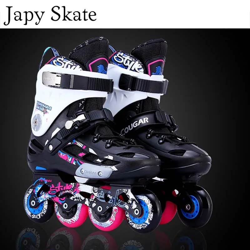 Japy Skate Cougar MZS509 Инлайн ролики для слалома роликовые коньки обувь скольжение слалом обувь для катания на коньках Patines Adulto