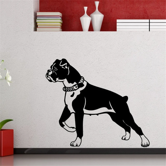 Pet Dog Silhouette Wall Decals Home Decor Nursery Bedroom Cute Decor
