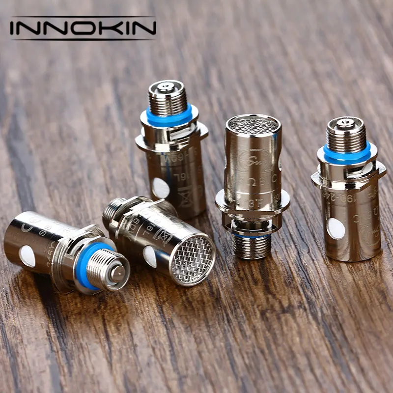 5 шт. Innokin isub ss bvc катушки 0.5ohm органический хлопок Нержавеющая сталь evaporizer для isub/isub V Танк 30- 60 Вт электронные сигареты