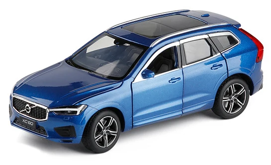 1:32 VOLVO XC60 внедорожник Внедорожник Металлический Игрушечный Автомобиль со звуком светильник оттягивающийся автомобиль детские игрушки подарки