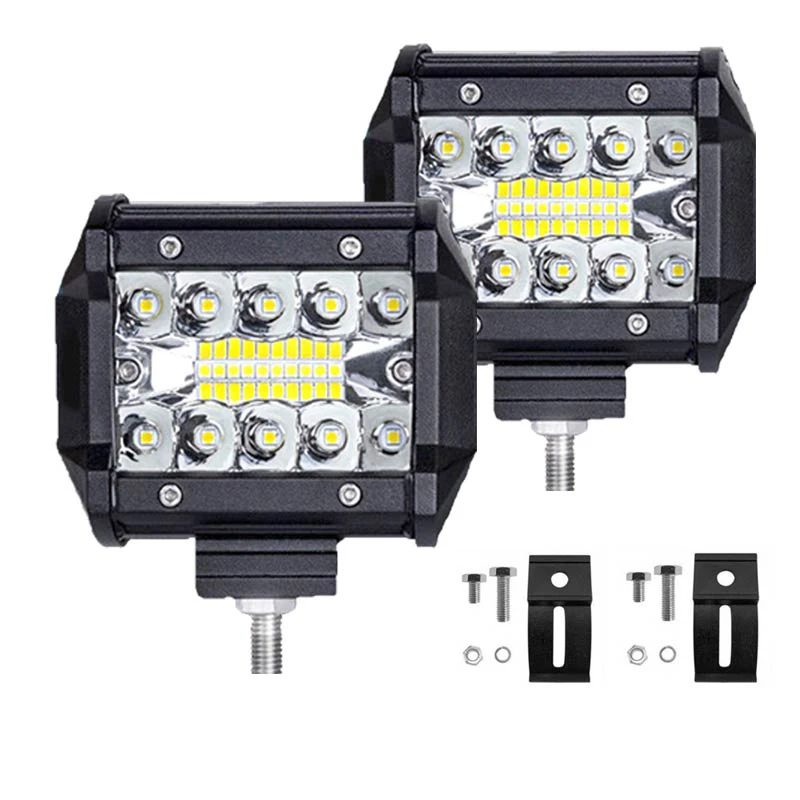 Led Light Bar 4 Inch 60W LED Work Light Bar Combo Offroad 4x4 Fog Light Driving