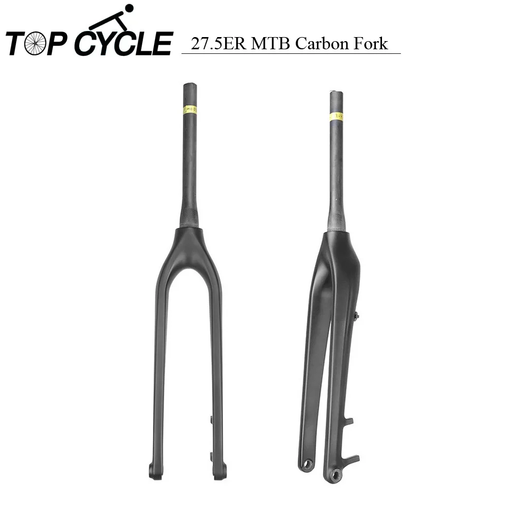 MTB Fork Full Carbon 27.5ER Rigid Mountain Bike Fork Disc Brake UD