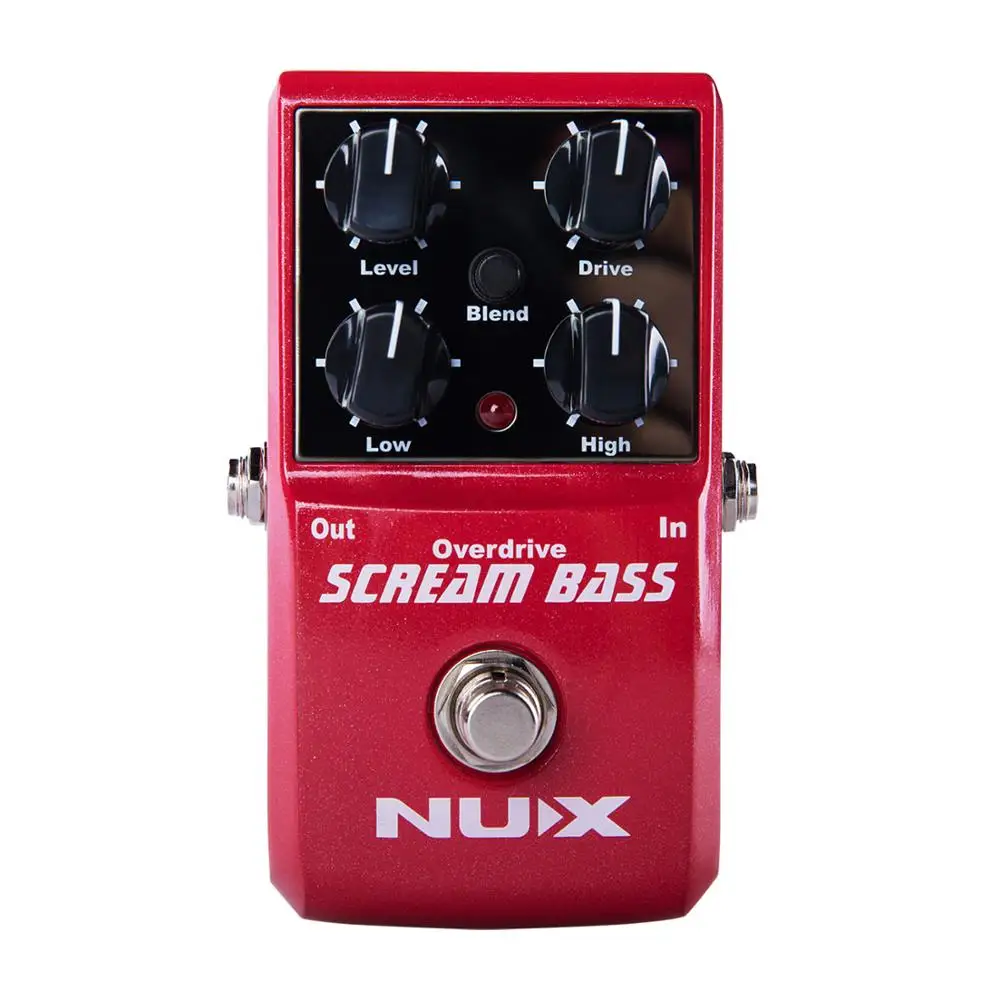  NUX Scream Bass Overdrive Guitar Effect Pedal Analogue Circuit Gain Level High Low Guitarra True Bypass Guitar Accessories