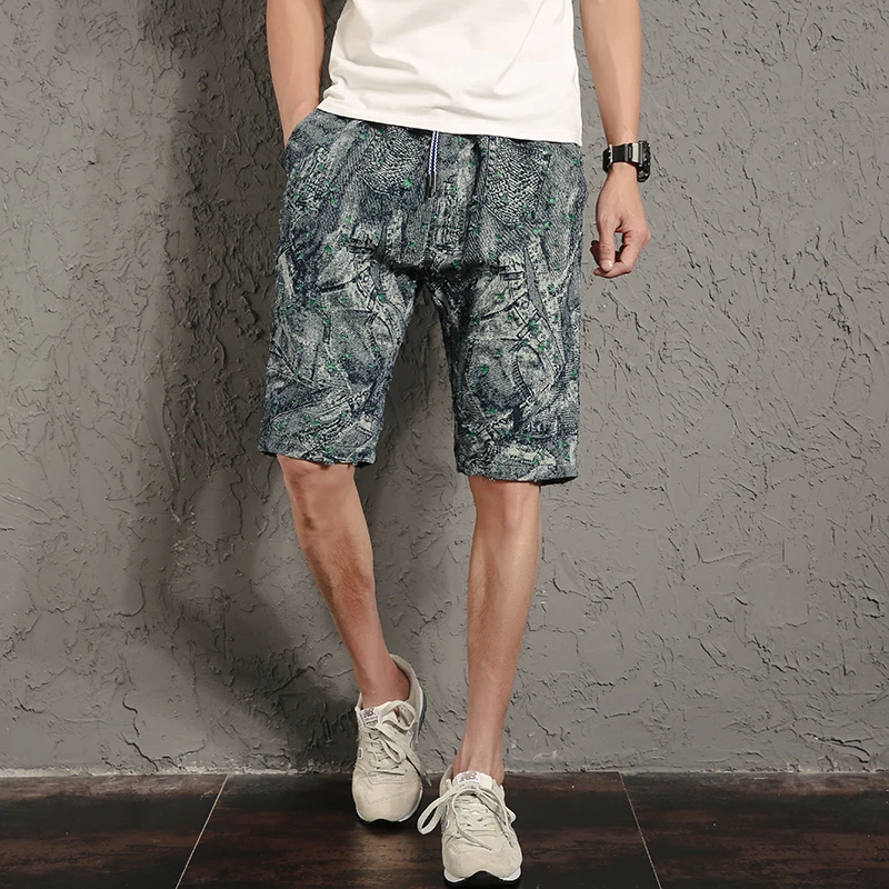 Хороший летний Джинсовые шорты Для мужчин модные рваные Дизайн Повседневное короткие Для мужчин s Plus Размеры прямо по колено джинсовые шорты Для мужчин Костюмы