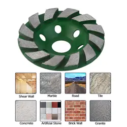 Прочный 100 мм алмазного шлифовального бетона Кубок диск бетон каменной кладки ALI88