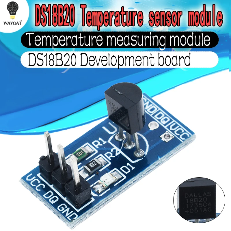 WAVGAT-DS18B20-single-bus-digital-temperature-measurement-sensor-module ...