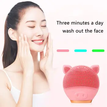 

Electric Face Brushes Waterproof Facial Cleansing Brush Anti-Aging Facial Massager With Dry battery Silicone Face Clean Skin Car