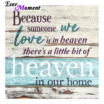 

Ever Moment Diamond Painting Full Square Drill Mosaic Letters Love Heaven Home Picture Of Rhinestone Diamond Embroidery S2F2233