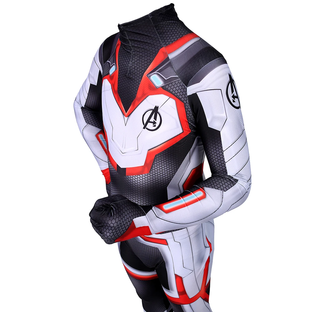 Avengers Endgame Quantum Realm Cosplay Costume The Avengers 4 Superhero Captain America Captain Marvel Bodysuit Jumpsuits Zentai