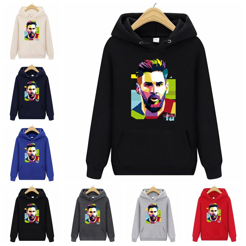 Весенняя Мужская куртка с капюшоном Lionel Messi мужские свитшоты в стиле Месси топы