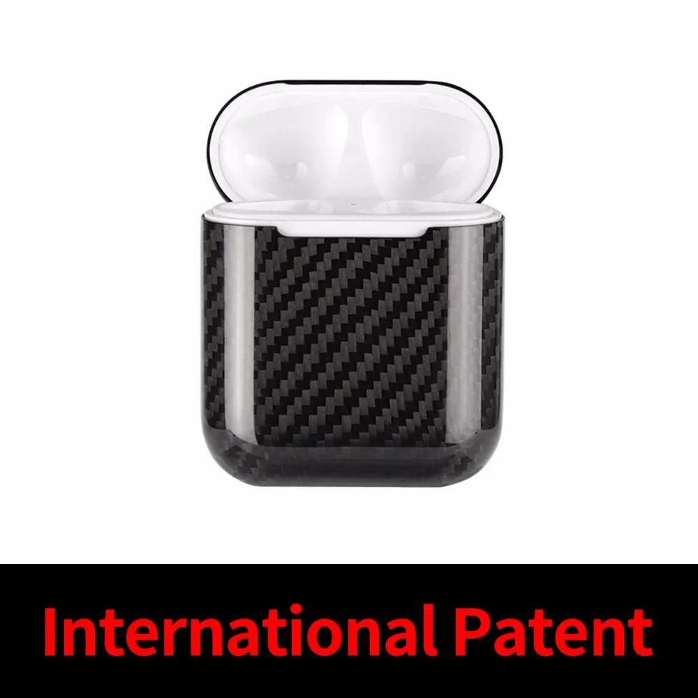 Mcase for Apple AirPods in Earphones Headphones Case Cover Bluetooth Wireless Earphone Real Carbon Fiber Case for AirPods