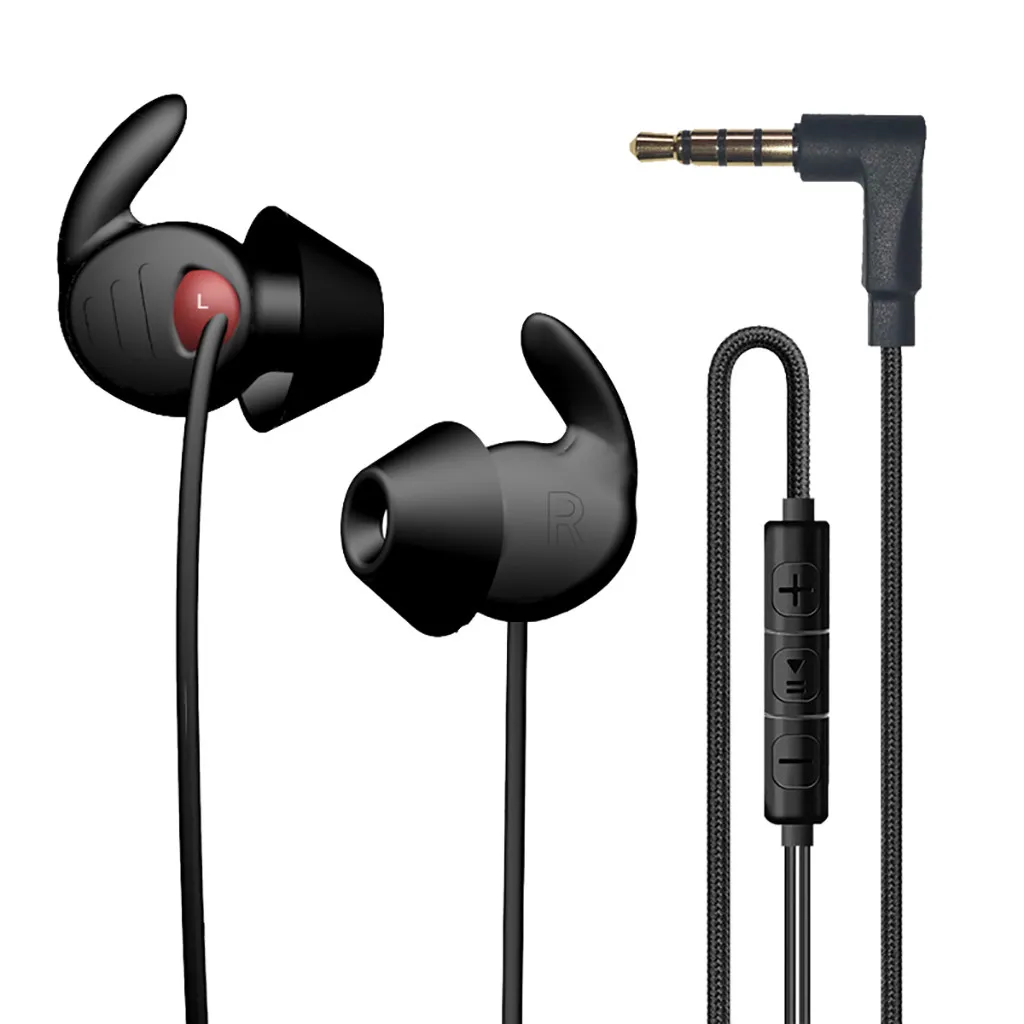 3.5 mm Stereo Headphone Sub woofer Earphone Ear Hook Headset gym sports running