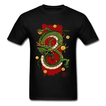 

Vintage Dragon Top Men Dragon Ball T-shirt Anime T Shirt Japan Style Clothing Harajuku Black Tshirt Mens Cotton Tee