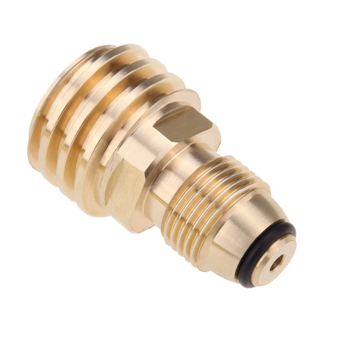 Converts Propane LP Tank POL Service Valve to QCC (Type 1) Outlet High Quality Brass Adapter