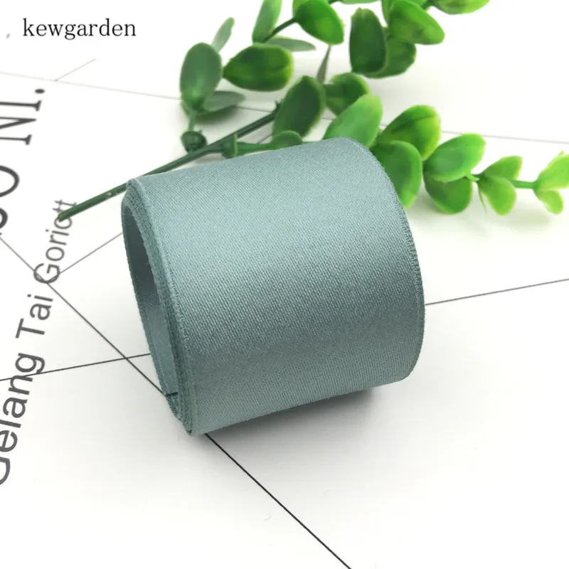 Kewgarden DIY брошь серьги бант для волос аксессуары атласные ленты матовая хлопковая лента 3/" 1" 1," вручную изготовленная лента тесьма 10 ярдов