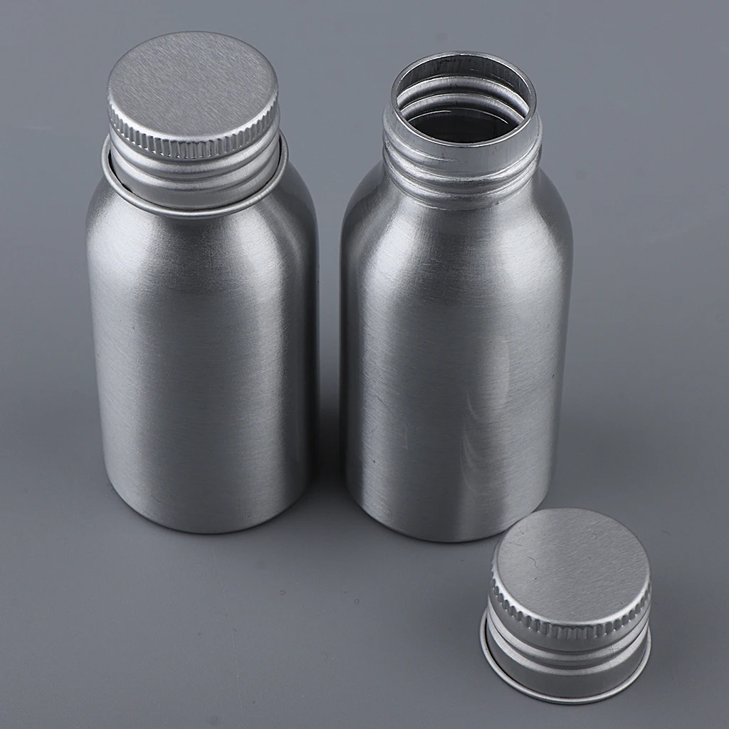 2Pcs Empty Cosmetics Storage Bottles with Screw Cap Containers for Shampoo, Lotions, Liquid Body Soap, Cream