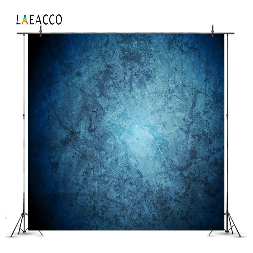 Laeacco градиентные синие однотонные текстурные фоны для портретной фотосъемки