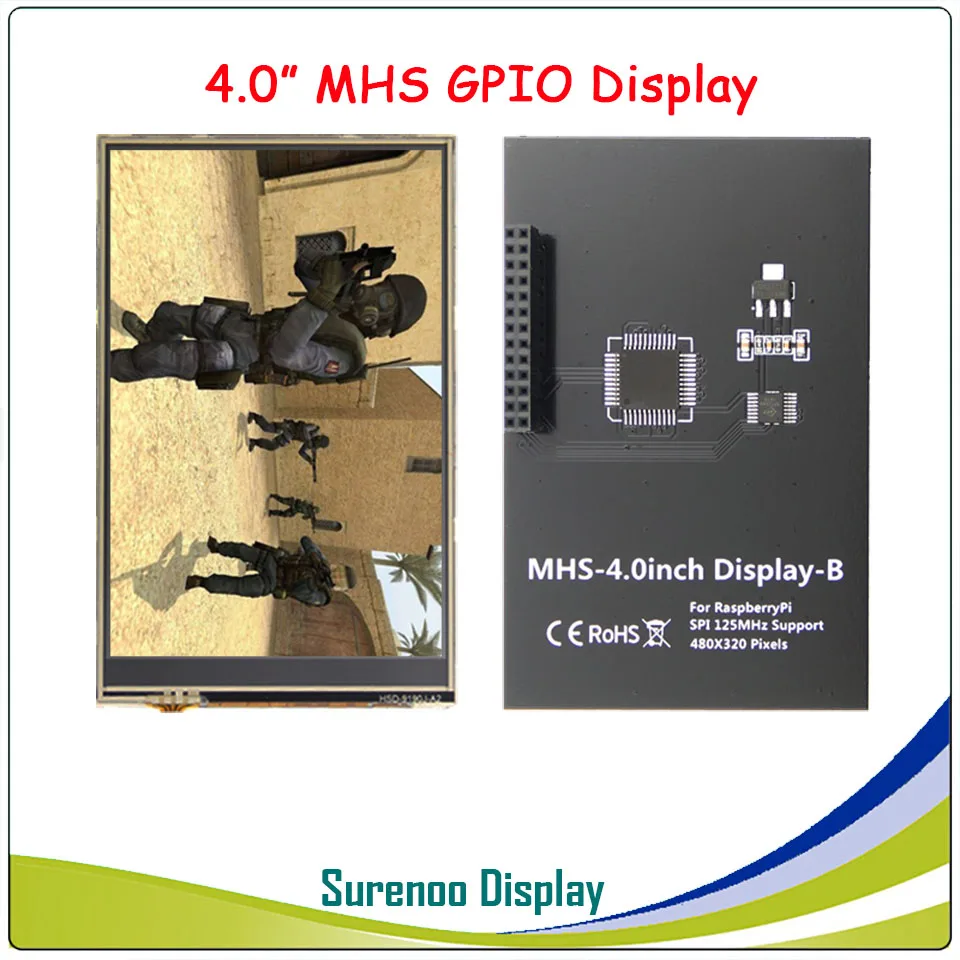 3 2/3 5/4 0 дюйма MHS TFT GPIO ЖК дисплей модуль Экран Дисплей с сенсорным Панель Поддержка
