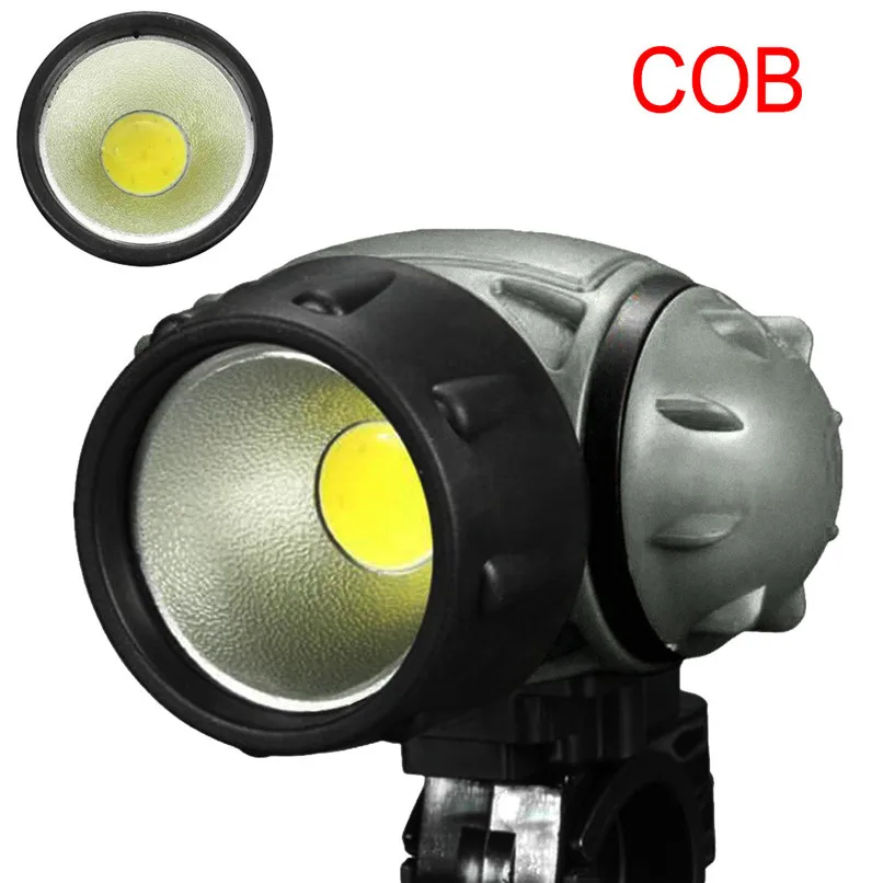 3xAAA Battery Bicycle Bike COB LED Headlight Front Ride Riding Cycling
