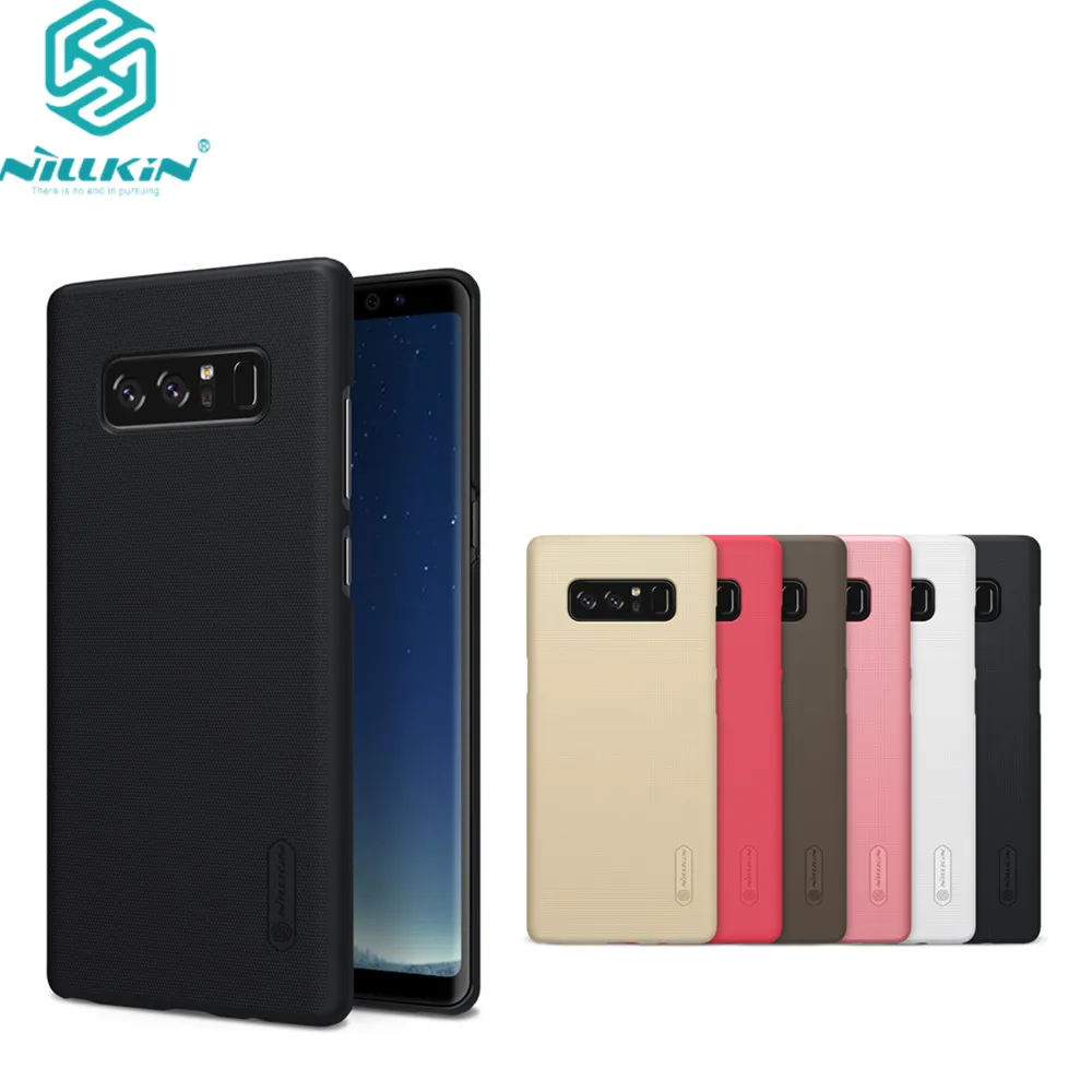 

10pcs/lot wholesale Nillkin Super Frosted Shield Case For Samsung galaxy note 8 PC Hard Back Cover Case For Samsung note 8 case