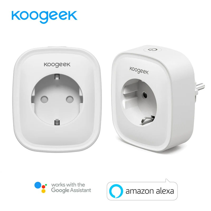 

Koogeek Smart Wifi Socket EU Power Plug Smart Home Plug Wireless Outlet APP Remote Control For Amazon Alexa Google Assistant