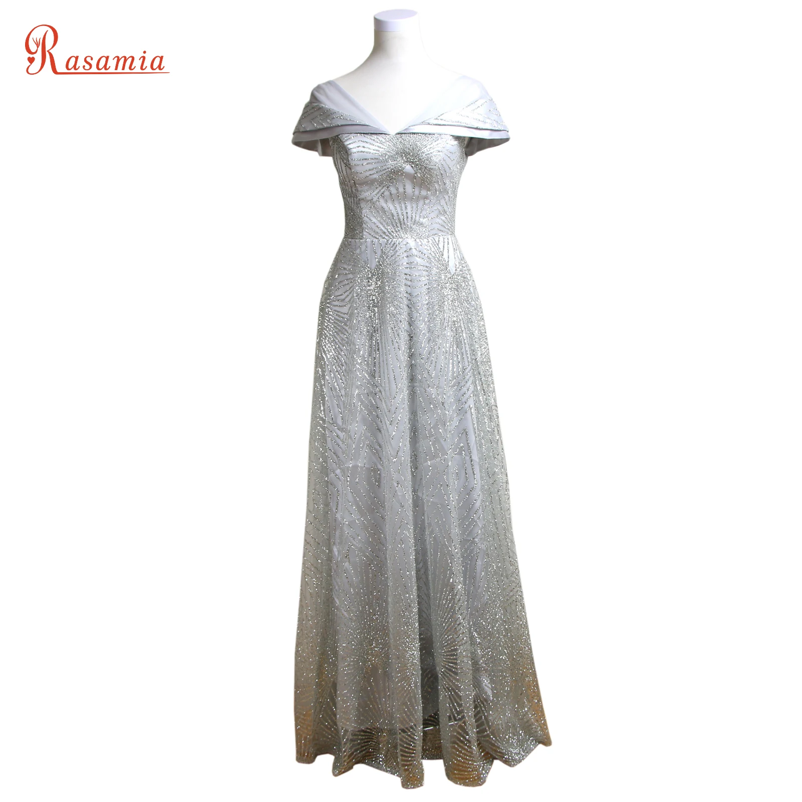 navy blue dress with silver sequins