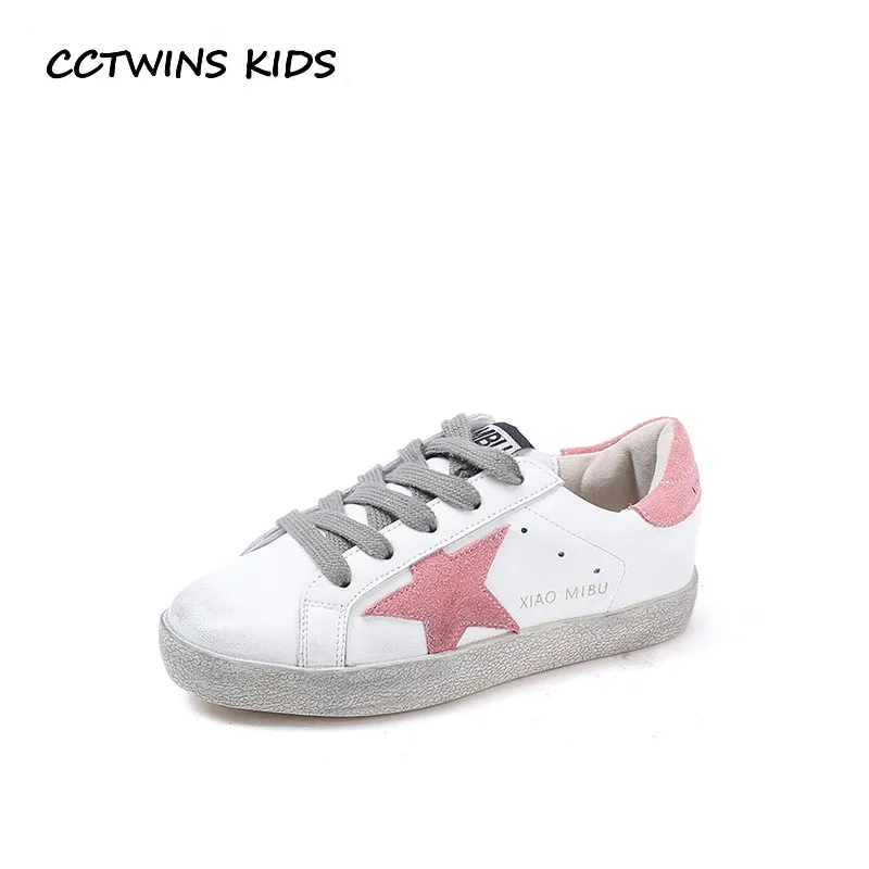 

CCTWINS Kids Shoes 2019 Spring Babys Girls Fashion Star Shoes Children Genuine Leather Trainer Boys Brand Sport Sneakers FSL2283