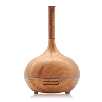 

DEKAXI 400ml Humidifier Aroma Essential Oil Diffuser Wood Grain Ultrasonic Cool Mist for Office Home Bedroom Study Yoga Spa