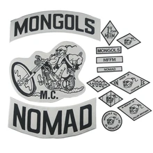 Mongols патч Nomad MC куртка набор патчей Байкер большая задняя мотоциклетная куртка одежда Rider значки нация MFFM аппликации наклейка