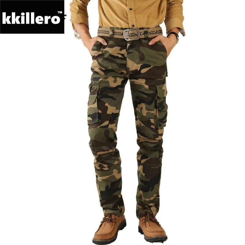 camouflage cargo joggers