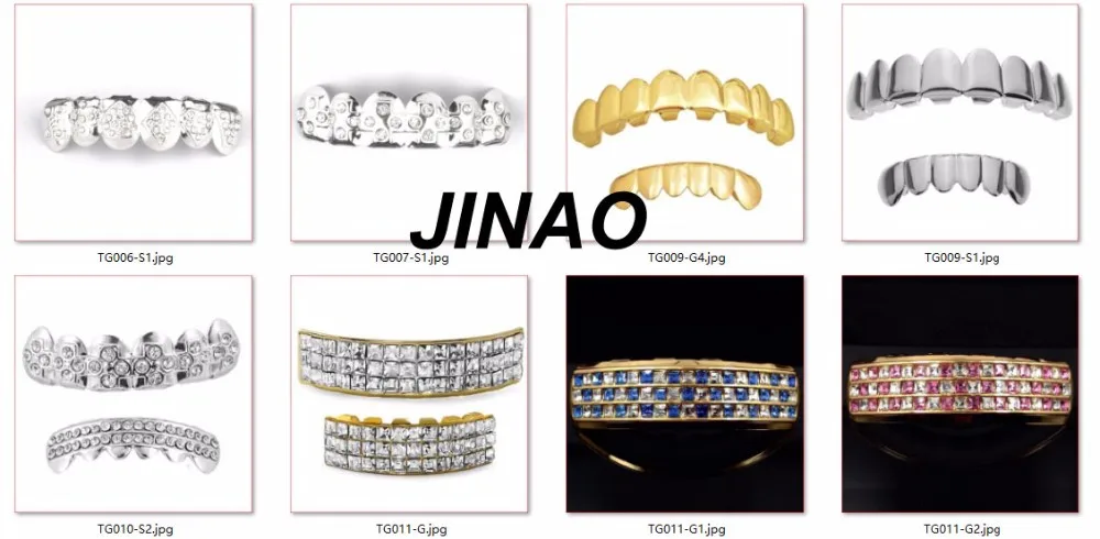 JINAO, новинка, на заказ, золотой цвет, покрытие в стиле хип-хоп, зубы, грильки, колпачки, клыки, верхние и нижние грильфы, вечерние, вампирские зубы