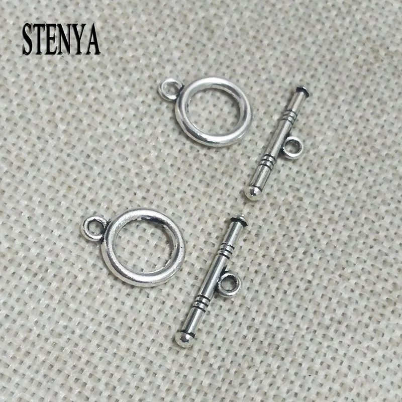 STENYA gold plated necklace ends beads bracelet connector set jewelry