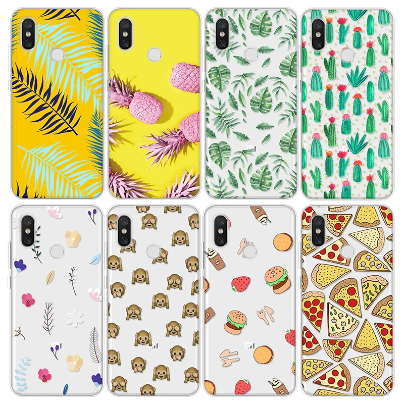 

Pizza Soft Coque For Xiaomi Redmi Pocophone F1 Case For Redmi Mi A1 A2 4 4A 5Plus 6 6A 5X 6X Note 3 4X 5 Pro 5A TPU Fundas Cover