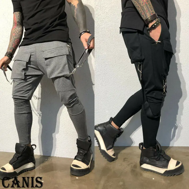 Men Gym Cargo Combat Tapered Multi 