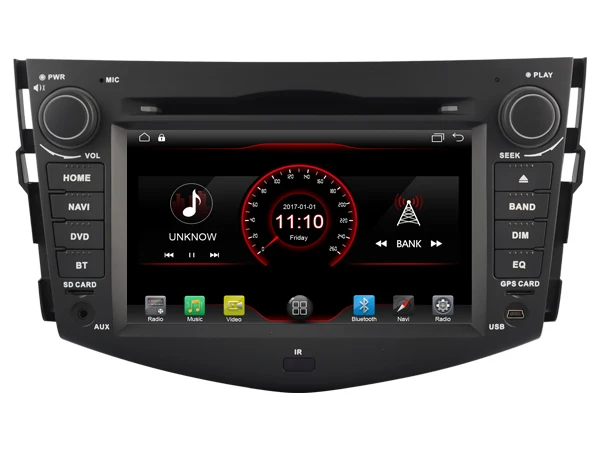 Perfect Fit for TOYOTA RAV4 OTOJETA android 9.1 Wifi car dvd player device tape recorder GPS headunits with canbus/orange button light 5