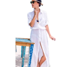 B287 Hot sale white casual summer dress new fashion adjustable sleeve long style sexy women summer dress hot sale sexy dresses