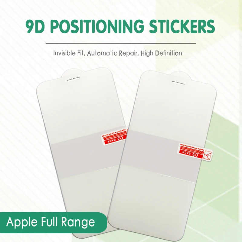 

1/2 Pcs 9D Screen Protector Positioning Hydrogel Film For iPhone 7 8 Plus X XS XR XS Max Soft Protective Front Film Full Cover